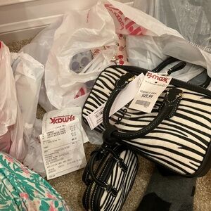 Stoney Clover Lane Zebra Print Handbag